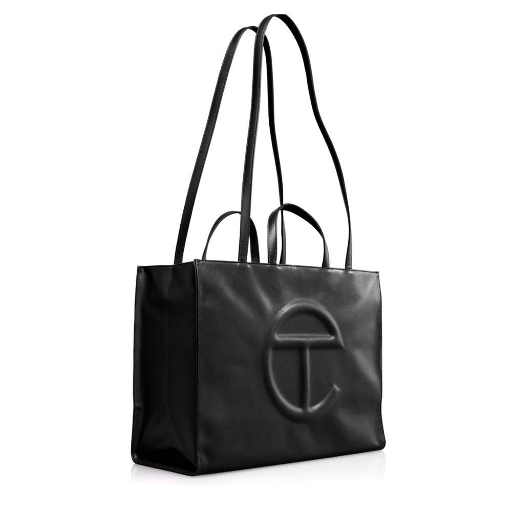 Large Black Telfar Shopping Bag